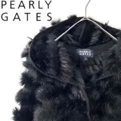 【希少】PEARLY GATES パーリーゲイツ ラビットファー 毛皮 パーカー