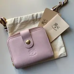 【新品】イルビゾンテ 二つ折り財布 ラウンドジップ ダスティピンク ピオニア