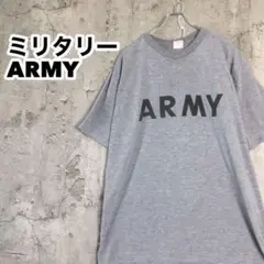 ミリタリー ARMY Tシャツ 半袖 両面プリント Lサイズ