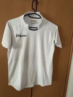 ATHLETA 白　半袖Tシャツ 150㎝ サッカー　サラサラ速乾シャツ