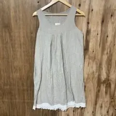 【 3030番】無印良品　ワンピースノースリーブ　未使用