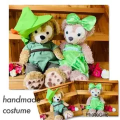 【美品】ダッフィー ピーターパン　衣装セット　コスチューム ダッフィー ピーターパン衣装セット