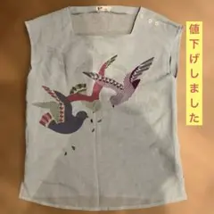 Gio 鳥プリント トップス サイズ9