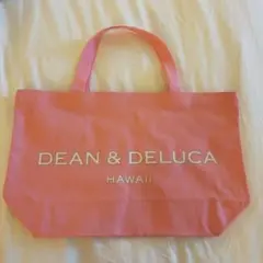 DEAN & DELUCAトートバッグピンクハワイ限定L大ロイヤルハワイアン