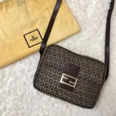 フェンディ ズッキーノ ショルダーバッグ マンマバケット ゴールド金具