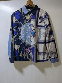 SHEINレディース長袖柄シャツ　М