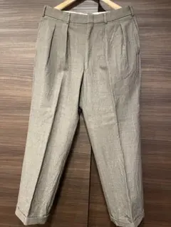 Brooks brothers グレー プリーツ入り スラックス
