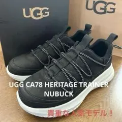 UGG アグスニーカー　CA78 HERITAGE TRAINER 黒　25.5
