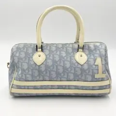 Christian Dior ミニボストン トロッター ブルー ナンバリング