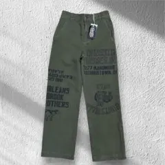 PAOPAO CLOTHING ワークパンツ M オリーブ　パオパオ　総柄