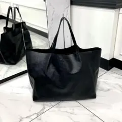 セリーヌ ホリゾンタルカバ トートバッグ ブラック