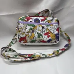 花と動物プリント ボストンバッグ