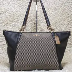 新品未使用品✨ コーチ エクスプローテッド アヴァ トートバッグ レザー 黒色