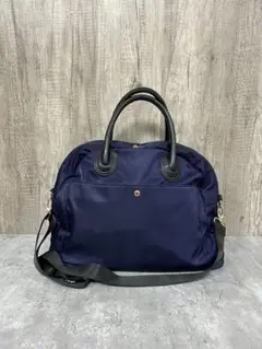 SHIPS シップス 2WAY トラベル ボストン バッグ　ネイビー ナイロン