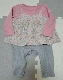 花柄ツーウェイ・ドレスオール 80cm