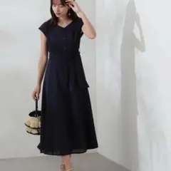 Vネックシャツワンピース PBD プロポーションボディドレッシング