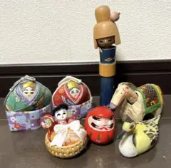 振り子 いづめこ人形 鉛筆削りetc セット 民芸品 工芸品