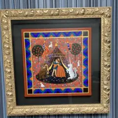 美品 小澤摩純「Dick and Cats」版画 直筆サイン入り 額縁入り 猫 美品 小澤摩純「Dick and Cats」版画 直筆サイン入り 額縁入り