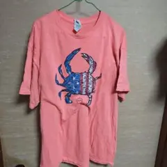 アメリカ国旗カニTシャツ XL