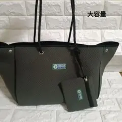 DISCUS ATHLETIC トートバッグポーチ付き　大容量　肩掛け可【美品】