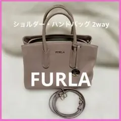 送料無料★FURLA /ショルダーバッグ/ハンドバッグ/ピンクベージュ