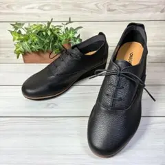 1242【新品】Figurino フィグリーノ 牛革 レザー 撥水 黒 24.5