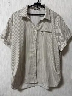 ストライプ 半袖シャツ
