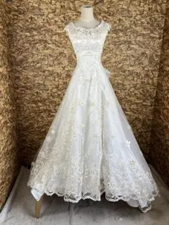 【中古】ウェディングドレス 5T 結婚式 パーティードレス W28*C65