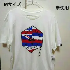 【未使用タグ付き】Quiksilver デカロゴHawaii白TシャツM