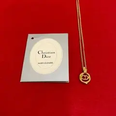 ほぼ未使用 クリスチャンディオール CD ロゴ モチーフ ネックレス ペンダント