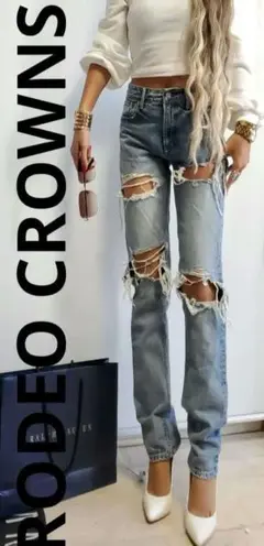 A6533★RODEO CROWNS★形色味めちゃ綺麗 ストレートdenim♡