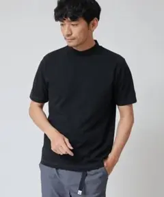 SOLOTEX天竺半袖モックネックＴシャツ
