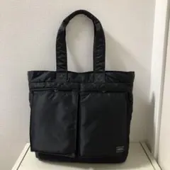 【美品】PORTER ポーター タンカー トートバッグ ブラック 黒
