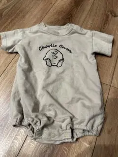 PEANUTS Charlie Brownロンパース 70-80cm