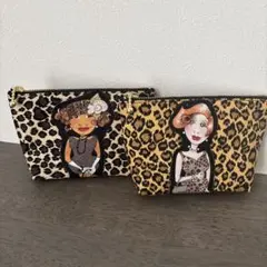 ロラライハリス☆ミニポーチ☆2個セット☆wildaboutyou☆ハンドメイド