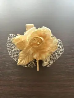 花柄コサージュ