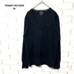 TOMMY HILFIGER トップス　長袖　ニット　セーター　黒　綿混　M