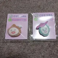 新品 一番くじ フクヤ キャラ福くじこびとづかん ぬいぐるみバッジ 2個セット
