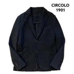 CIRCOLO 1901 チルコロ スウェットテーラードジャケット 黒 50