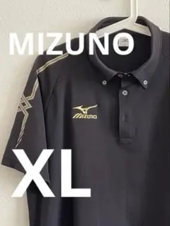 Mizuno ブラック ポロシャツ XL