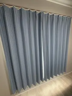 値下げニトリ遮光1級防炎50サイズカーテンパレット2ネイビー100X190X1枚