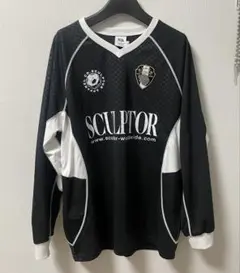 SCULPTOR サッカージャージ SCULPTOR Velour Soccer Jersey BLACK 22FA-I（スカルプター