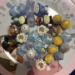 となりのトトロ ジブリ キャラクタービーズ アクリルビーズ 手書きビーズ