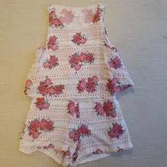 花柄オールインワン サイズ9-10(130-140㎝)