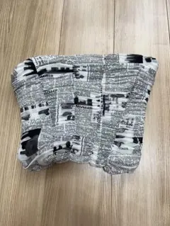 ZARA 新聞プリント ベアトップ フィッシュボーン