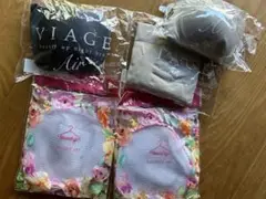 VIAGE ビューティーアップナイトブラ【エアー】　ショーツセット　洗濯ネット付