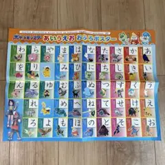 ポットモンスター　あいうえお　おふろポスター