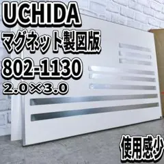 希少　UCHIDA マグネット　製図版　2.0×3.0 内田洋行　平行定規