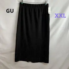 B22 ジーユー シャイニーナロースカートZ+E ラメ スリット XXL