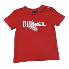 【美品】DIESEL レッド Tシャツ 12M